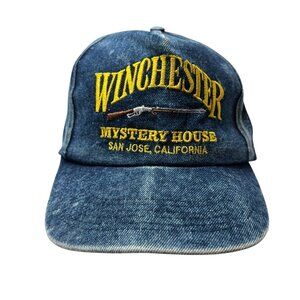 Winchester Mystery House Haunted Vintage San Jose Denim Snapback Trucker Hat Cap